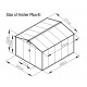 Abrigo de jardim em metal 8,84m² PLUS antracite + kit de fixação X-METAL