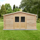 Abrigo de jardim em madeira maciça 16m² PRIMO - travessas 28mm Gardy Shelter