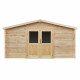 Abrigo de jardim em madeira maciça 16m² PRIMO - travessas 28mm Gardy Shelter