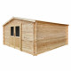 Abrigo de jardim em madeira maciça 16m² PRIMO - travessas 28mm Gardy Shelter