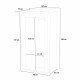 Abrigo de jardim em madeira Arturo - 94x64cm - 0,41m² - Porta individual - ALCE