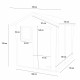 Abrigo de jardim Livia 198x130cm Porta cega simples + Janela - ALCE