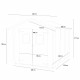 Abrigo de jardim em madeira HOBBY 248x248cm - Porta com vidro duplo - ALCE