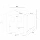 Abrigo de jardim em madeira bruta HOBBY - 248x198cm - Porta com vidro duplo - ALCE