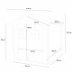 Abrigo de jardim em madeira de abeto Ópera 215x180cm - Porta dupla - ALCE