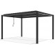 Pérgula bioclimática autoportante em alumínio graphite preto 4x3m - X-METAL