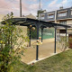 Carport em alumínio antracite 3x5,05m e policarbonato 6mm X-METAL