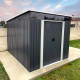 Abrigo de jardim em metal 6,67m² Skylight antracite + kit de fixação X-METAL
