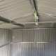Abrigo de jardim metálico 13m² FIRST antracite + kit de fixação X-METAL