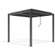 Pérgula bioclimática autoportante em alumínio Graphite Preto 3x3m - X-METAL