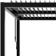 Pérgula bioclimática autoportante em alumínio Graphite Preto 3x3m - X-METAL