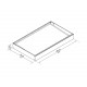 Dossel para portas acrílico Sophia™ 1600 cinzento claro - Canopia
