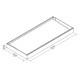 Dossel para portas acrílico Sophia™ 2150 cinzento claro - Canopia