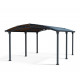 Carport em alumínio cinza e policarbonato para 1 carro 18,2m² Arcadia™ 5000 - Canopia
