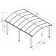 Carport em alumínio cinza e policarbonato para 1 carro 18,2m² Arcadia™ 5000 - Canopia