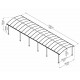 Carport em alumínio cinzento e policarbonato 46,3m² Arcadia™ 12700 - Canopia