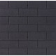 Telhas asfálticas retangulares pretas - packs de 3m²