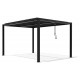 Pérgula bioclimática autoportante em alumínio graphite preto 4x3m - X-METAL