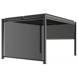 Persiana lateral Preto grafite de 270cm para pérgula de alumínio bioclimático X-METAL