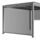 Persiana lateral cinzento claro 270cm pérgula bioclimática em alumínio X-METAL