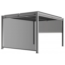 Persiana lateral cinzento claro 270cm pérgula bioclimática em alumínio X-METAL