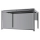Persiana lateral cinzento claro 370cm pérgula bioclimática em alumínio X-METAL