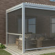 Persiana lateral cinzento claro 270cm pérgula bioclimática em alumínio X-METAL