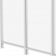 Painel lateral de alumínio e PC transparente para telhado de terraço branco 2,5m X-METAL
