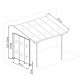 Painel lateral de alumínio e PC 4mm para telhado de terraço branco 2,5m X-METAL
