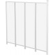 Painel lateral em alumínio e PC transparente para telhado de terraço branco 3m X-METAL