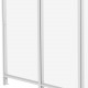 Painel lateral em alumínio e PC transparente para telhado de terraço branco 3m X-METAL