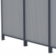 Painel lateral em alumínio e PC 4mm para telhado de varanda antracite 3m X-METAL