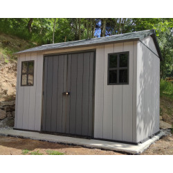 Abrigo em resina escovada Oakland 1175 Brossium 8m² + piso - Keter