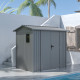 Abrigo de jardim em aço galvanizado Roka 4,08m² + Kit de ancoragem - X-METAL