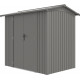 Abrigo de jardim em aço galvanizado Roka 4,08m² + Kit de ancoragem - X-METAL