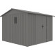 Abrigo de jardim em aço galvanizado Roka 9m² + Kit de ancoragem - X-METAL