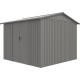 Abrigo de jardim em aço galvanizado Roka 9m² + Kit de ancoragem - X-METAL