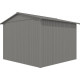 Abrigo de jardim em aço galvanizado Roka 9m² + Kit de ancoragem - X-METAL