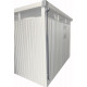 Calhas de caleira cinzentas para os abrigos de jardim de Roka e Kosto X-METAL