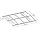 Toldo em policarbonato 6mm Bordeaux™ 4460 - Canopia by Palram