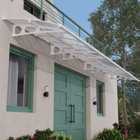 Toldo em policarbonato 6mm Bordeaux™ 6690 - Canopia by Palram