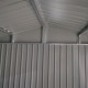 Abrigo de jardim em aço galvanizado Roka 4,08m² + Kit de ancoragem - X-METAL