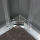 Abrigo de jardim em aço galvanizado Roka 9m² + Kit de ancoragem - X-METAL