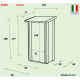 Abrigo de jardim em madeira Arturo - 94x64cm - 0,41m² - Porta individual - ALCE