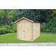 Abrigo de jardim em madeira Fiamma 178X273 cm - Porta dupla cega - ALCE
