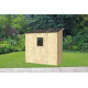 Abrigo de jardim encostado Vaniglia madeira de abeto 207x102cm - Porta com uma janela - ALCE