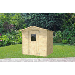 Abrigo de jardim Vaniglia em abeto 200x207cm - Porta com uma janela - ALCE
