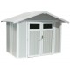 Abrigo de jardim em PVC 4,9m² UTILITY branco e cinzento azulado Grosfillex