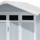 Abrigo de jardim em PVC 7,53m² UTILITY branco e cinzento-azulado Grosfillex