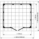 Abrigo de jardim em PVC 7,53m² UTILITY branco e cinzento-azulado Grosfillex